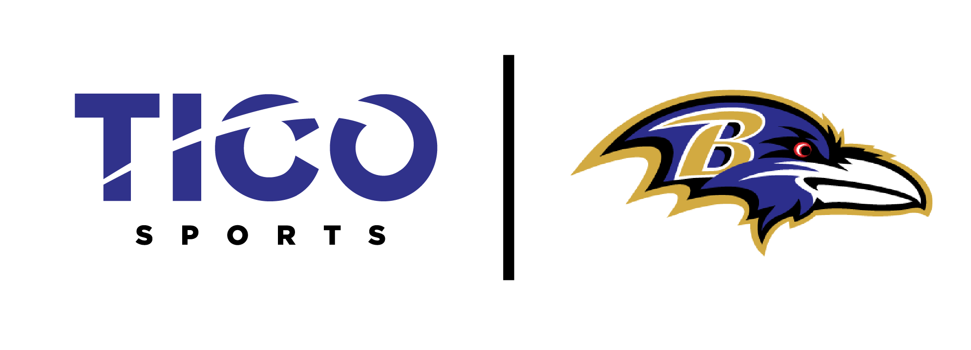 Ravens-tico sports Black Text